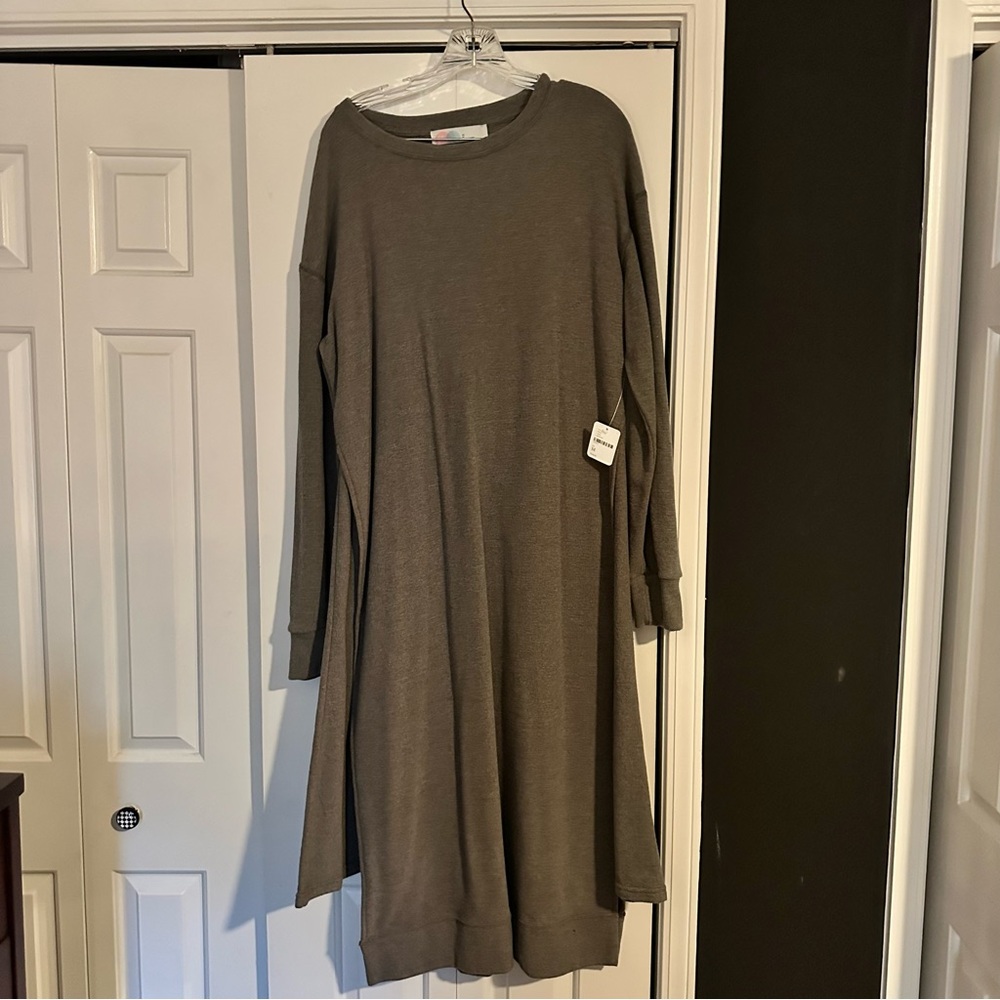 Free People Grey Tunic Terry Cloth Beach Set
